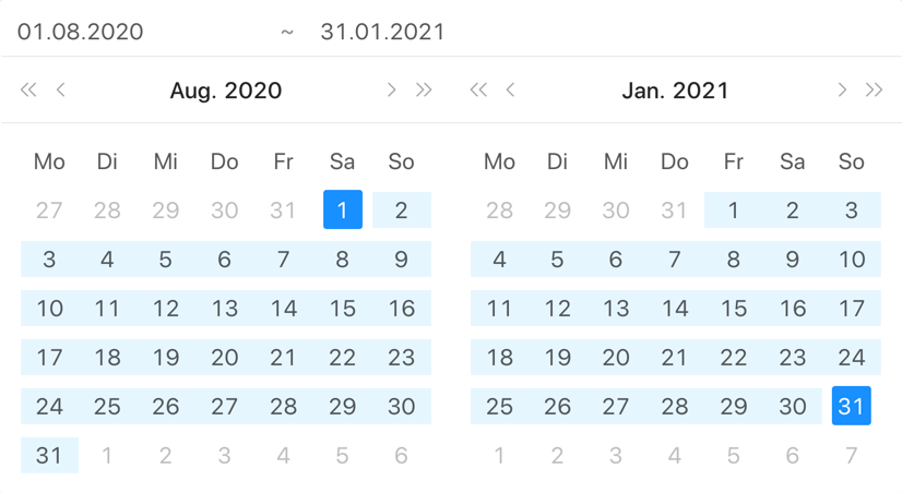 Zeiterfassungsdaten eingrenezn